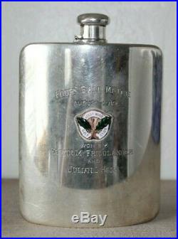Antique/tiffany Sterling Silver/ Marked/hollywood Golf Club 1919 Trophy Flask