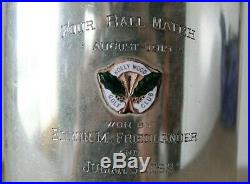 Antique/tiffany Sterling Silver/ Marked/hollywood Golf Club 1919 Trophy Flask