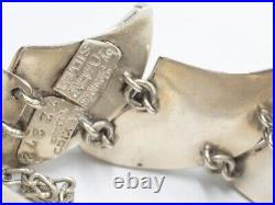 Antonio Pineda 1949-1953 Mark Mexican Silver Onyx Bracelet