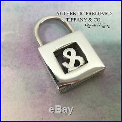 Authentic Tiffany & Co Alphabet & And Mark Padlock Charm Silver
