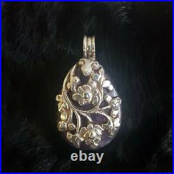 Beautiful? Amethyst necklace Pendant Artisan marked 925 Sterling