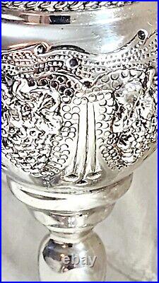 Besamim Spice Tower/Box Judaica 925 Sterling Silver Made In Israel Marked