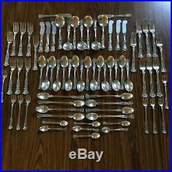 Buttercup Gorham Sterling Silver Flatware Set for 8 Service 90 Pieces Old Mark