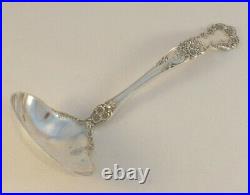 Buttercup by Gorham Old Mark Sterling Gravy Ladle withScroll Bowl
