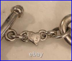 Carolee Heavy 60.35g Vintage Sterling Toggle Clasp Bracelet Marked 925