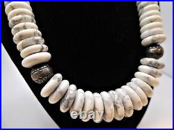 Carolyn Pollack American West AW Native Pearl Buffalo Turquoise Bead Necklace