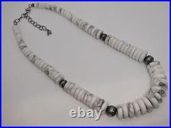 Carolyn Pollack American West AW Native Pearl Buffalo Turquoise Bead Necklace