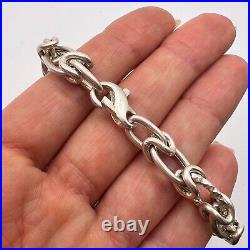 Chain Bracelet Fine Vintage Sterling Silver 925 Women's Men's Marked 13 gr