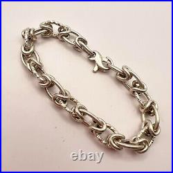 Chain Bracelet Fine Vintage Sterling Silver 925 Women's Men's Marked 13 gr