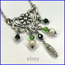 Chain Necklace Marked Sterling Silver 925 Vintage Women's Jewelry Amazing 13.6 g