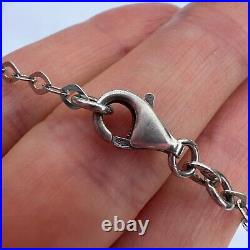 Chain Necklace Marked Sterling Silver 925 Vintage Women's Jewelry Amazing 13.6 g