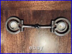 Classic Sterling Silver Overlay Rope Concho Snaffle Bit Maker Marked Garcia