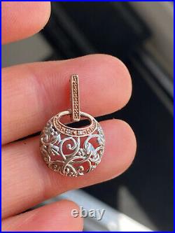 Clogau Mark Welsh Rose Gold And Silver Diamonds Pendant