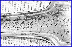 Corinthian sugar sifter Gorham engraved 1872 old marks in sterling silver