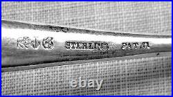 Corinthian sugar sifter Gorham engraved 1872 old marks in sterling silver