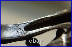 Custom Sterling Silver Modern Jumping Horse Ring Size 6 1/2 Stippled D Mark