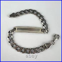 Cute Vintage Sterling Silver 925 Enamel Women's Men's Chain Bracelet Marked 19gr