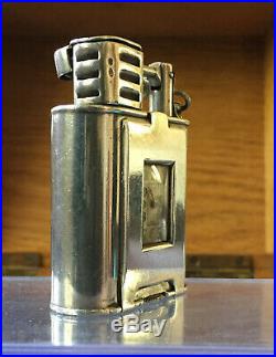 DUNHILL STERLING SILVER B Size SPORTS Petrol Watch Lighter Import Marks for 1927