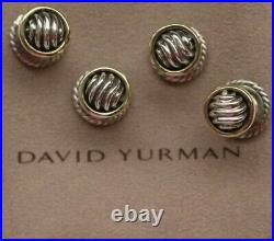 David Yurman Tuxedo Shirt Studs & Cufflinks Marked Sterling Silver 14k Gold