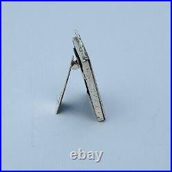 Dollhouse Miniature Sterling Silver Picture Frame MARKED 925 SIGNED