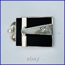 Dollhouse Miniature Sterling Silver Picture Frame With Bow MARKED 925 SIGNED