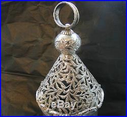 Dutch Sterling Silver Candle Holder Made Circa 1880 Import Mark London 1905