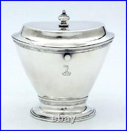 Dutch Sterling Silver TEA CADDY Van der Beek London Import Mark 1891