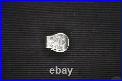 E. H. Bohlin Money Clip, Very Nice, Maker Marked, Sterling Silver And 14k
