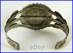 Early Mark Bell Trading Post Sterling Silver & Turquoise Cuff Bracelet, 35.7 gr