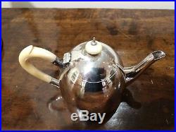 English Sterling Silver Tea Pot with 18th Century Marks of Louisa Courtauld