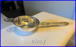 English Sterling Silver Tea Strainer with Hallmarks