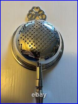 English Sterling Silver Tea Strainer with Hallmarks