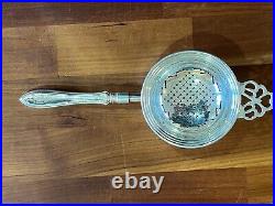 English Sterling Silver Tea Strainer with Hallmarks