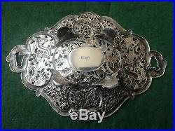Exquisite Antique Chinese Export Silver Dish Marked W. L