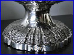 Fancy Tea Set, Sterling Silver Victorian Chased & Engraved, Marked London 1847