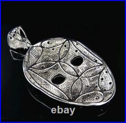 Friday The 13th Jason Mark Pendant 925 Sterling Silver 3.5 HIP HOP Jewelry