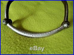 G. S. GARCIA Elko, Nevada Marked Antique RARE Early STERLING Silver Half-Breed BIT