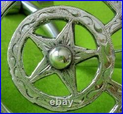 GORGEOUS Marked Mexico ELKO STAR Vintage STERLING Silver 4-3/4 Show Snaffle BIT