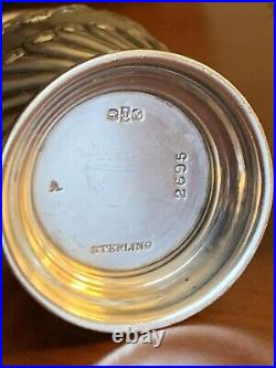 GORHAM MEDALION TYPE FIGURAL SALT & PEPPER SHAKERS STERLING 2695 1893 date marks