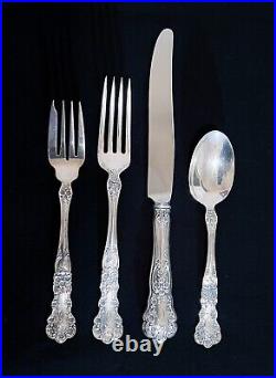 GORHAM STERLING SILVER BUTTERCUP 4 PIECE PLACE SETTING OLD MARKS with Monogram