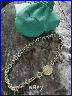 Genuine Tiffany & Co Oval Toggle Necklace Full UK Assey Mark