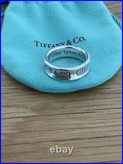 Genuine Tiffany & Co Silver Concave Band Sterling Silver Assay Marked Ring