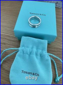 Genuine Tiffany & Co Silver Concave Band Sterling Silver Assay Marked Ring