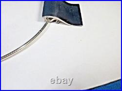 Georg Jensen. 925 Silver Surf Pendant Necklace Broach Brooch Nanna Ditzel