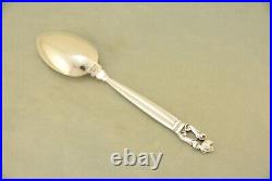 Georg Jensen Acorn Sterling 8 Serving Spoon Tablespoon Old Marks No Monogram