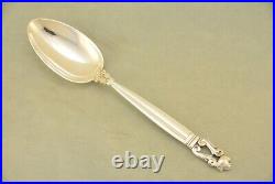 Georg Jensen Acorn Sterling 8 Serving Spoon Tablespoon Old Marks No Monogram