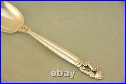 Georg Jensen Acorn Sterling 8 Serving Spoon Tablespoon Old Marks No Monogram