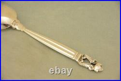 Georg Jensen Acorn Sterling 8 Serving Spoon Tablespoon Old Marks No Monogram