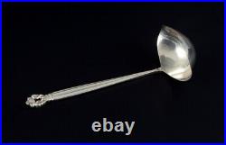 Georg Jensen, Acorn, sauce spoon in sterling silver. Marked after 1945