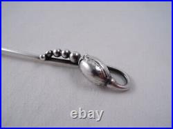 Georg Jensen Blossom Sterling Silver Old Mark Coffee Spoon 5 O'clock Mult Avail